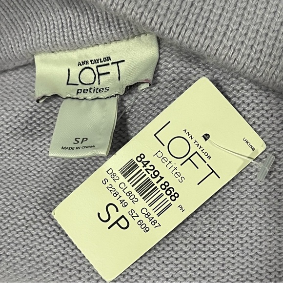 Ann Taylor Purple Ombre Sweater Rabbit Hair Pullover Lavender Bell Sleeves SP - Picture 10 of 13